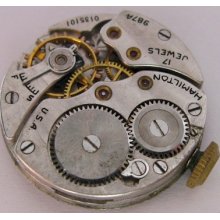 Hamilton 987 A Watch Movement 17 Jewels For Parts ...