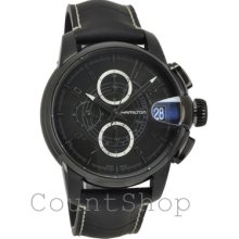 Hamilton Railroad Auto Chrono H40686335 | Black Leather | 46mm | 100m |