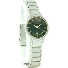 Hamlin Ultra Thin Ladies Black Dial Stainless Steel Quartz Watch HAML0303:006