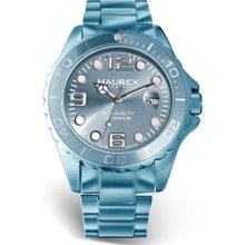 Haurex Ink Women's Blue Dial Blue Aluminum Band Quartz Analog Wat ...