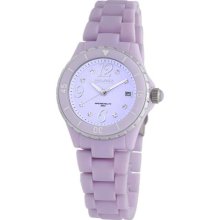 Haurex Italy Women's 'Make Up' Lilac Plastceramic Watch