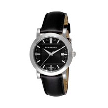 Heritage Black Dial Leather Strap Men Watch