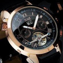 High Class 3 Color Elegant Automatic Mechanical Man's Men's Wrist Gift Watch