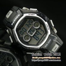 HighQuality Movement Children Boys Girls Sport LED Electronic Watch fashion gift - Silver - Stainless Steel