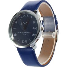 Hot Unique Mathematics Dial Ladies Fashion Wrist Watch Colors