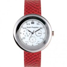 Hush Puppies HP.7017L01.2506 44 mm Genuine leather Women Watch - Red