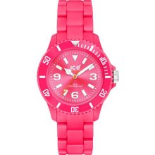 Ice Men's Classic Fluo Pink Dial Plastic Link Bracelet CF-PK-B-P-10