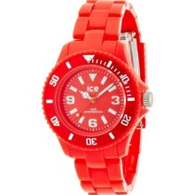 Ice-Watch Women's Solid SD.RD.S.P.12 Red Plastic Quartz Watch wit ...