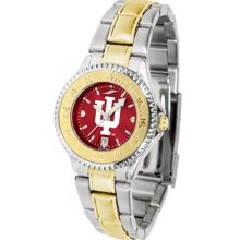 Indiana Hoosiers IU Womens Two-Tone Anochrome Watch