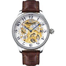 Ingersoll Gents Gold Dial Brown Leather Strap Watch