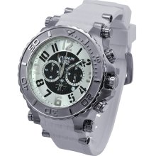 Insignum Actus White Chronograph Wrist Watch