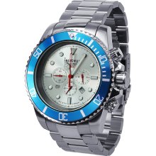 Insignum Tornado Silver - Light Blue Divers Chronograph Wrist Watch