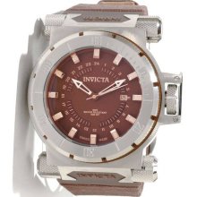 Invicta 12687 Men's Coalition Forces Brown Dial Fabric & Leather Strap Gmt Watch