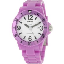 Invicta Ladies Diver Resin Angel Monotone Purple Analogue Watch 1212 With High-Impact Polymer Case Stainless Steel Case And High-Impact Polymer Band