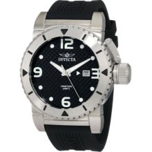 Invicta Men S 1431 Sea Hunter Black Dial Rubber Watch Casual Wristwatch Fas