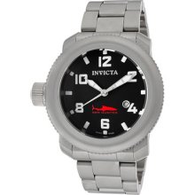 Invicta Men's 11236 Russian Diver Sea Hunter Black Dial Stainless Steel Watch