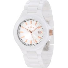 Invicta Men's 12546 Ceramics Silver Dial White Ceramic Watch $895