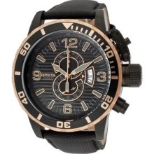 Invicta Mens Corduba Swiss Chronograph Black Ip Stainless Steel Case Nylon Watch