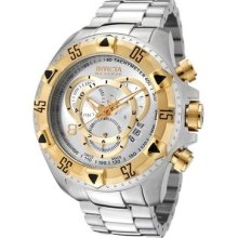 Invicta Men's Lupah Swiss Chronograph Orange Accent Charcoal Dial Gunmetal Watch