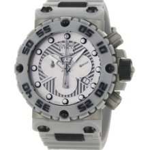 Invicta Men's Nitro Swiss Quartz Chronograph Silver Tone Dial Gray Strap 0657