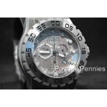 Invicta Mens Reserve Leviathan Evolution Chronograph Silver Bracelet Watch 0809