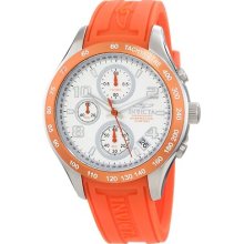 Invicta Men's Specialty Chronograph White Dial Orange Poly Watch 12093