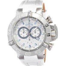 Invicta Men's Subaqua Noma Arctic Edition White Dial Leather Watch 10160