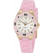 Invicta Women's 1617 Angel White Dial Pink Silicone Watch $495