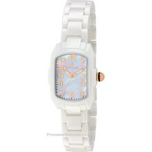 Invicta Womens Baby Lupah - White MOP Dial - White Ceramic Bracelet Invicta-1962