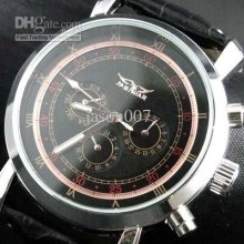 Jaragar Luxury Swiss Automatic Mechanical Watch Men Leather Dive Cla