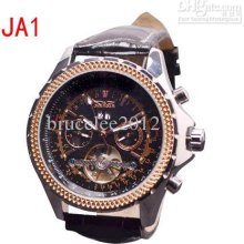 Jaragar Men Luxury Watches Tourbillon Sport Dive Stainless Mens Mech