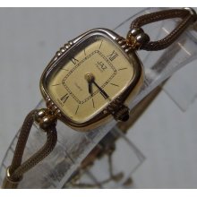 Jaz Paris Ladies Made in France Gold Roman Numerals Watch