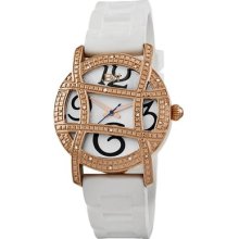 Jbw Olympia Sport Ladies Diamond Watch In Rose Gold White Jb-6241-i