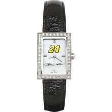 Jeff Gordon Allure Ladies Watch With Black Leader Strap