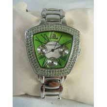 Jennifer Lopez Green Crystal Chronograph Watch JL/2023