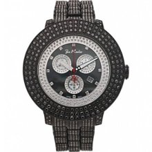 Joe Rodeo Mens Black Diamond Watch 17.00ct Pilot