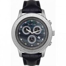 Joe Rodeo Watch Sicily Black Peal Dial and Strap 1.80ct Diamonds