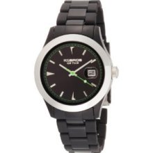 K&bros Unisex Ice-time Full Color Black Watch 9541-2