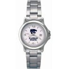 Kansas State University Watch In Stainless Steel - Varsity Ladies'