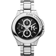 Karl Lagerfeld Sport Silver Chronograph Bracelet Watch - Silver