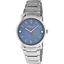 Kenneth Cole Men's Stainless Steel Quartz Blue Dial Watch Kc3929