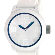 Kenneth Cole Reaction Men's Reaction RK1243 White Silicone Analog Quartz Watch with White Dial