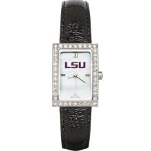 Kentucky Black Leather Strap Allure Watch