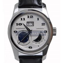 L.U.C. Lunar Big Date (WG / Silver / Leather)