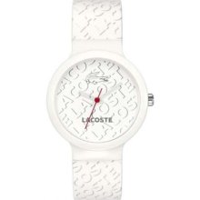 Lacoste Ladies Mid-size White Resin 2010547 Watch Rrp Â£60.00