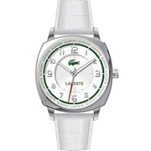 Lacoste Sportswear Collection Palma Leather Strap White Dial Women's watch #2000598