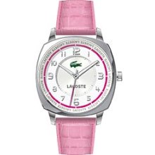 Lacoste Sportswear Collection Palma Leather Strap White Dial Women's watch #2000599