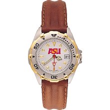 Ladies Arizona State University All Star Watch With Leather Strap