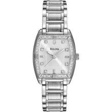 Ladies' Bulova Diamond Highbridge Stainless Steel Watch