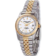 Ladies Charles Hubert 14k Gold-plated Two-tone Off White Dial Watch